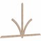 Ekena Millwork Redmond Smooth Timber Gable Bracket, Douglas Fir, 108"W x 63"H x 1 1/2"D x 3 1/2"F, 14/12 Pitch GBW108X63X0204RED00SDF - alternate 4
